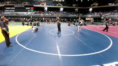 6A 132 lbs Semifinal - Anna Vogt, Conroe Woodlands College Park vs Cora Hayes, Southlake Carroll