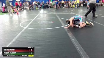 88 lbs Round 7 (8 Team) - Tyler Fecket, Donahue WA Blue vs Ayden Hudson, Killer Elite