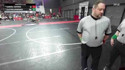 70 lbs Champ. Round 1 - Gabriel Gehring, Slinger vs Clayton Spierings, Brillion Wrestling Club