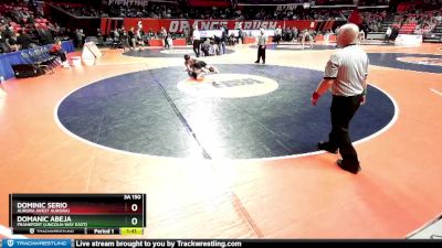 3A 150 lbs Cons. Round 1 - Domanic Abeja, Frankfort (Lincoln-Way East) vs Dominic Serio, Aurora (West Aurora)