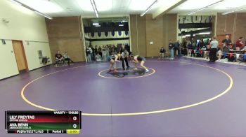 130lbs Champ. Round 2 - Ava Benn, Aberdeen (Girls) vs Lily Freytag, Orting (Girls)