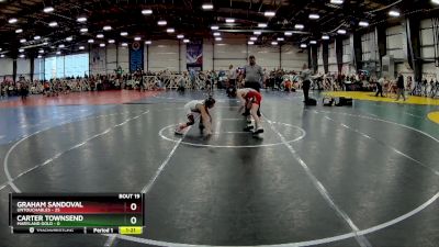 72 lbs Rd# 8- 12:30pm Saturday Final Pool - Carter Townsend, Maryland GOLD vs Graham Sandoval, Untouchables