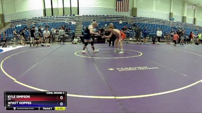 150 lbs Cons. Round 3 - Kyle Simpson, OH vs Wyatt Hoppes, IN