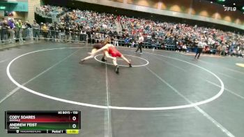 150 lbs Prelim - Cody Soares, Oakdale vs Andrew Feist, Tahoma