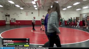 160 lbs Round 1 - Colin Falck, Cedar Rapids Kennedy vs Tyler Schaus, Ottumwa
