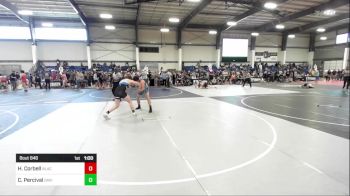 190 lbs Semifinal - Hollis Corbell, BlackCat WC vs Carter Percival, Davis WC