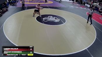 Cons. Round 1 - Brigham Schoenbeck, Norris vs Carsen Malcolm, Waverly