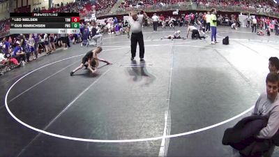 60 lbs Champ. Round 2 - Gus Hinrichsen, Palmyra Wrestling Club vs Leo Nielsen, The Best Wrestler