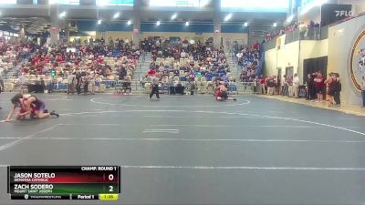 113 lbs Champ. Round 1 - Zach Sodero, Mount Saint Joseph vs Jason Sotelo, DeMatha Catholic