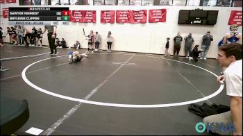 43 lbs Quarterfinal - Sawyer Kennedy, Cowboy Wrestling Club vs Bryleigh Clipper, NGC
