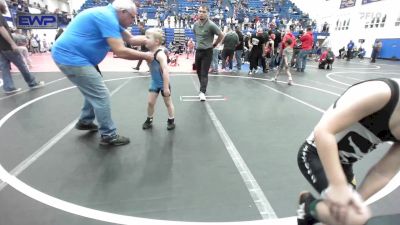 52 lbs Consi Of 16 #2 - Turner Rooney, Cyclone Wrestling Club vs Kannon Keith, Midwest City Bombers Youth Wrestling Club