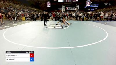 157 lbs Rnd Of 64 - Shane McFillin, PA vs Caleb Olson, IA