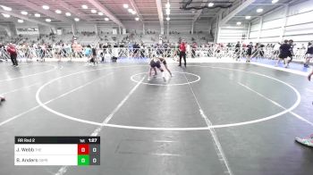 106 lbs Rr Rnd 2 - Jackson Webb, The Asylum Red vs Bo Anders, Osprey Wrestling Club