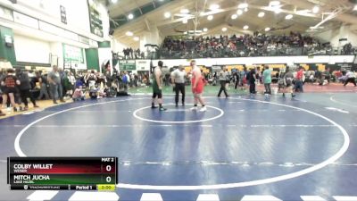 285 lbs Quarterfinal - Mitch Jucha, Lake Hazel vs Colby Willet, Weiser