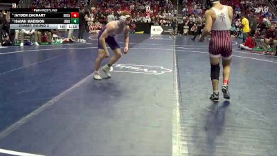 3A-150 lbs Champ. Round 2 - Isaiah Madison, Johnston vs Jayden Zachary, Dowling Catholic