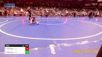 64 lbs Quarterfinal - Kaiden Galindez, Massa's Maniacs vs Russell Maloney, Steel Valley Renegades