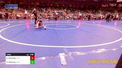 64 lbs Quarterfinal - Kaiden Galindez, Massa's Maniacs vs Russell Maloney, Steel Valley Renegades