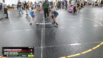 100 lbs Round 5 - Henry Beaudoin, Eastside Youth Wrestling vs Cameron Drakeford, West Wateree Wrestling Club