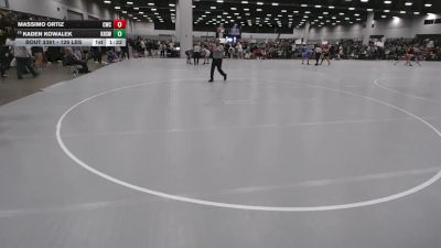 126 lbs Champ. Rd Of 32 - Kaden Kowalek, Kearney High School Wrestling vs Massimo Ortiz, Credo Wrestling Club