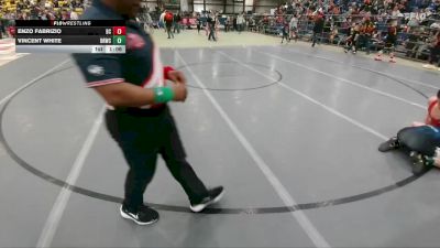 120 lbs Quarterfinal - Vincent White, Big Red Wrestling Club vs Enzo Fabrizio, Bear Cave