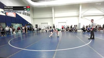 135 lbs Cons. Round 5 - Hailey Otto, Olympus vs Zoe Ballow, West Jordan