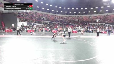 80 lbs Cons. Round 4 - Mason Pack, B.A.M Training Center vs Grayson Stenberg, Team Nazar Training Center