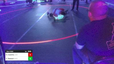 95 lbs 3rd Place - Octavio Castillo, Juggernaut WC vs Cyler Beeson, Middleton Wrestling Club