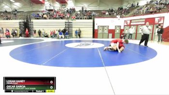 120 lbs Cons. Round 6 - Logan Haney, Crown Point vs Oscar Garcia, Franklin Community High School