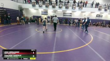 98 lbs Semifinal - Josh Hernandez, Cody Middle School vs Thackery Bartolic, Riverton Middle School