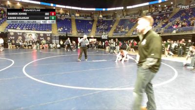 167 lbs 5th Place - Damien Johns, Greencastle-Antrim vs Asher Kolesar, Northeast Bradford