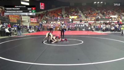 113 lbs Cons. Round 2 - Johnathan Woods, Chanute Hs vs Isaiah Peachey, Hugoton