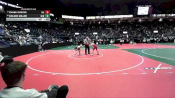 120 lbs Cons. Round 1 - Holden Miller, MLW2 vs Chase Goecke, EAG2