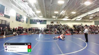 145 lbs Quarterfinal - August Connors, Manchester Memorial vs Nick Wray, Bow