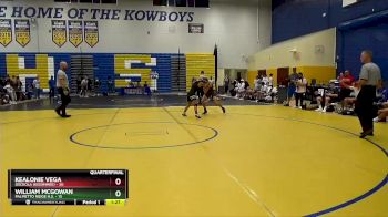 106 lbs Quarterfinals (8 Team) - Kealonie Vega, Osceola (Kissimmee) vs William McGowan, Palmetto Ridge H.S.