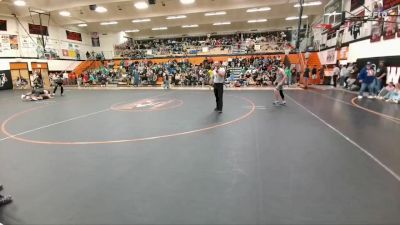 145 lbs Semifinal - Samuel Johnson, Thermopolis Middle School vs Gabriel Keller, Lander Middle School