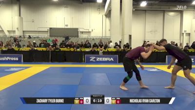 Nicholas Ryan Carlton vs Zachary Tyler Burke 2025 World IBJJF Jiu-Jitsu No-Gi Championship