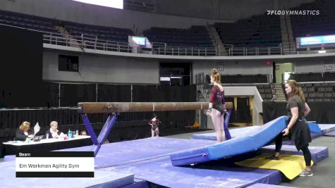 Em Workman Agility Gym - Beam - 2022 Elevate the Stage Huntsville presented by SportsMED & Crestwood