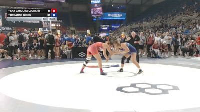 155 lbs Cons. Rd Of 16 - Ana Carolina Lockard, New York vs Breanne Gibbs, Missouri