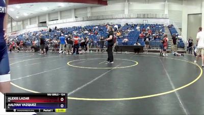 124 lbs Quarterfinal - Alexis Lazar, MI vs Aaliyah Vazquez, IL