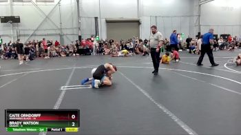 92 lbs Semis (4 Team) - Caite Orndorff, Warhawks Black vs Brady Watson, Kraken