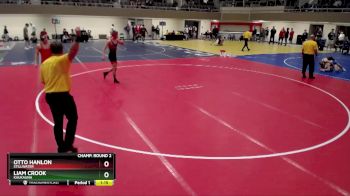 160 lbs Champ. Round 2 - Otto Hanlon, Stillwater vs Liam Crook, Kaukauna