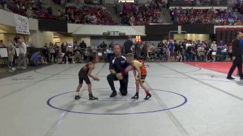 49 lbs Champ. Round 1 - Tenzin Gonzales, Wolf Point Wrestling Club vs Sean Riffel, Billings Wrestling Club