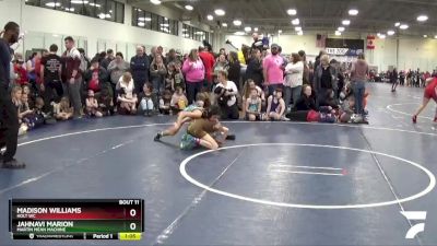 76 lbs Champ. Round 1 - Jahnavi Marion, Martin Mean Machine vs Madison Williams, Holt WC