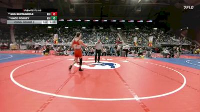 4A-157 lbs Cons. Round 2 - Gus Bertagnole, Natrona County vs Vince Forgey, Natrona County