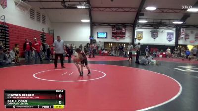 Cons. Semi - Rownen Decker, Fort Madison Wrestling Club vs Beau Logan, Camp Point Central