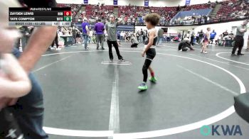 43 lbs Quarterfinal - Zayden Lewis, Team Nomad vs Tate Compton, Watonga Youth Wrestling