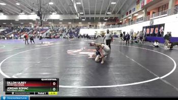 165 lbs Quarterfinal - Dillon Ulrey, Grand View (Iowa) vs Jordan Komac, Providence (Mont.)