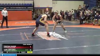 157 lbs Cons. Round 4 - Tristan Massie, Wisconsin-Eau Claire vs Luke Reicosky, John Carroll University