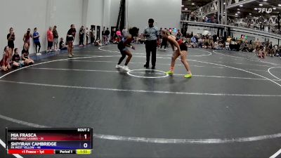 126 lbs Round 1 (8 Team) - Mia Frasca, FIWC Sassy Lassies vs Shiyirah Cambridge, PA West Yellow