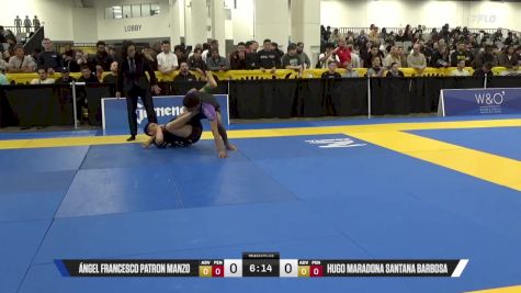 Hugo Maradona Santana Barbosa vs Ángel Francesco Patron Manzo 2025 World IBJJF Jiu-Jitsu No-Gi Championship